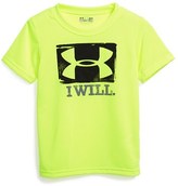 Thumbnail for your product : Under Armour 'Never Quit' HeatGear® T-Shirt (Toddler Boys)