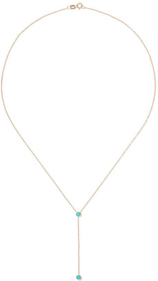 Jennifer Meyer 18-karat Gold Turquoise Necklace