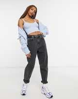 Thumbnail for your product : Bershka knitted cardigan co-ord in blue