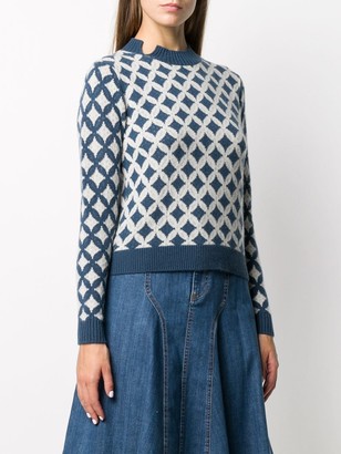 Allude Patterned Cashmere Jumper