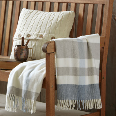 A Soft Idea Striped Throw