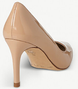 LK Bennett Floret pointed patent-leather courts