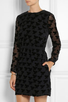 Thumbnail for your product : Band Of Outsiders Flocked chiffon mini dress