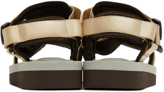 Suicoke Beige & Brown CEL-V Sandals