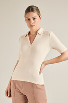 Thumbnail for your product : Seed Heritage Short Sleeve Collared Top