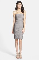 Thumbnail for your product : Monique Lhuillier Bridesmaids Ruched Strapless Cationic Chiffon Dress (Nordstrom Exclusive) (Regular & Plus Size)