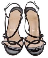 Thumbnail for your product : Christian Louboutin Patent Leather Ankle Strap Sandals