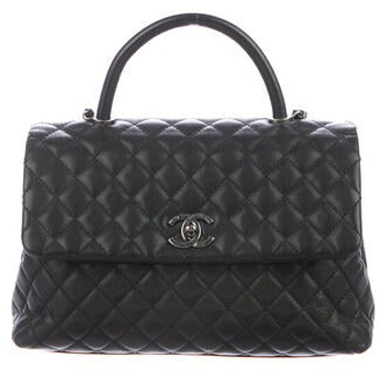 Chanel Medium Coco Handle Bag Black Shopstyle Chanel Medium Coco Handle Bag Black Shopstyle