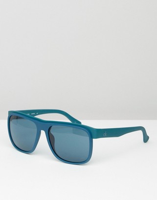 Calvin Klein Platinum Sunglasses Midnight Blue