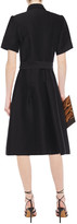 Thumbnail for your product : Carolina Herrera Belted Cotton And Silk-blend Twill Shirt Dress