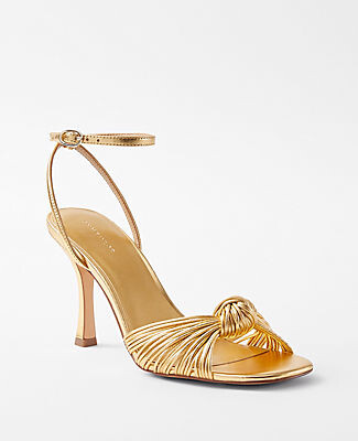 Ann Taylor Knotted Leather Sandals