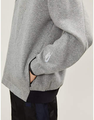 Nike Contrast-drawstring cotton-blend jersey hoody