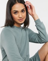 Thumbnail for your product : Urban Threads midi smock sweater dress in olive green