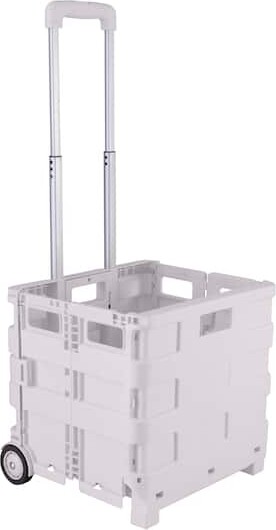 Simplify Tote & Go White Collapsible Utility Cart