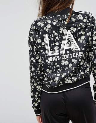 Juicy Couture Black Label Tricot Fullerton Daisy Jacket With Stripe