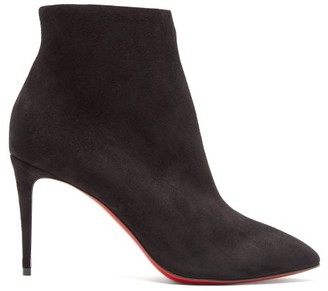 Christian Louboutin Eloise 85 Suede Ankle Boots - Black