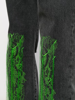 Off-White Embroidered Jeans