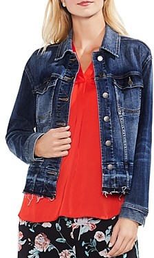 vince cropped denim jacket