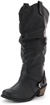 Thumbnail for your product : So Fabulous! So Fabulous Alexia Quilted Western Calf Boots Extra Wide Fit - Black