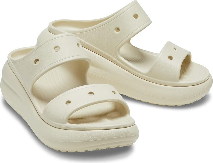 Crocs Classic Crush Sandal (Bone) Shoes - ShopStyle
