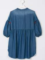 Thumbnail for your product : Ermanno Scervino TEEN embroidered denim tunic top