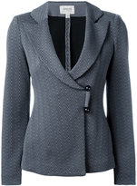 Armani Collezioni - wrap front blazer - women - coton/Polyamide/Polyester/Spandex/Elasthanne - 44