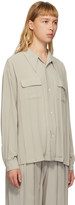 Thumbnail for your product : Undercover Beige Pleated Shirt