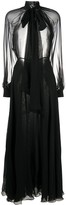 Thumbnail for your product : Ports 1961 Open-Back Long Silk Dress