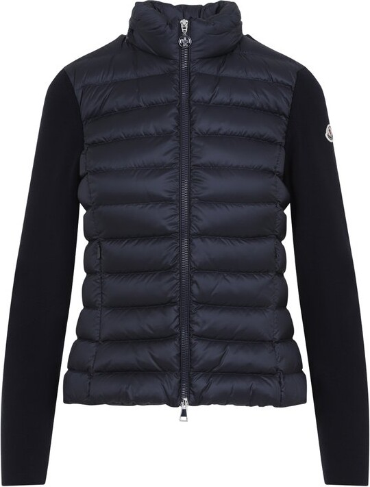 Moncler Logo Patch Padded Zip-Up Cardigan