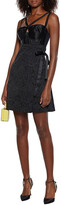 Thumbnail for your product : Dolce & Gabbana Wrap-effect Satin And Jacquard Mini Dress
