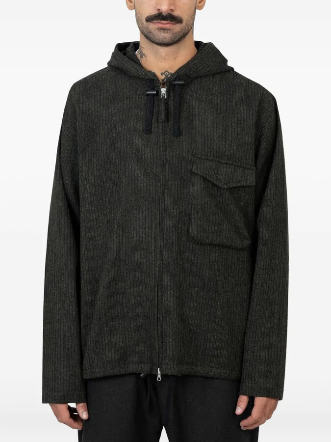 Universal Works Hooded Stripe-Pattern Jacket