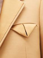 Thumbnail for your product : Bottega Veneta Contrast-panel Belted Single-breasted Blazer - Womens - Camel
