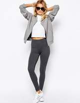 Thumbnail for your product : ASOS High Waisted Leggings In Charcoal Marl