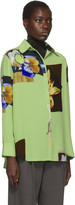 Thumbnail for your product : Acne Studios Green Crepe Print Shirt
