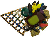 Thumbnail for your product : VICKISARGE Jungle Nights gold-plated crystal brooch
