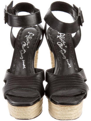 Alice + Olivia Platform Ankle Strap Sandals