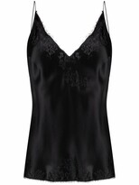 Lace-Trimmed Silk Camisole 