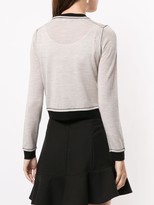 Thumbnail for your product : Paule Ka Contrast Piping Cardigan