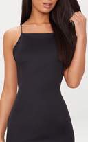 Thumbnail for your product : PrettyLittleThing Black Cross Back Detail Bodycon Dress