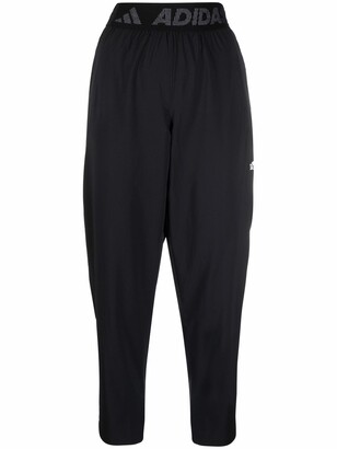 cropped adidas track pants