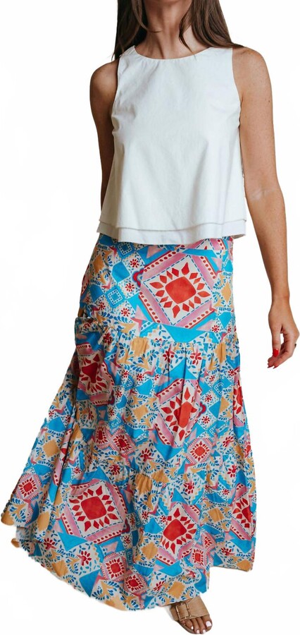 LAROQUE Sunday Maxi Skirt In Del Sol
