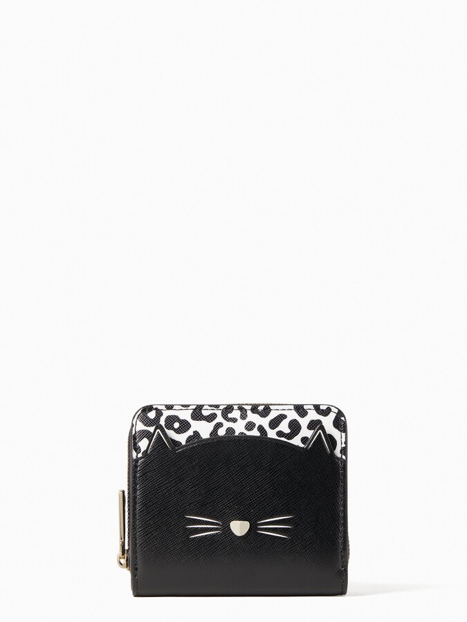Kate Spade Meow Cat Small Zip Around Wallet ShopStyle