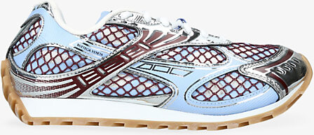 Bottega Veneta Womens Silver Orbit Woven Trainers Eur 38/5 Uk Women