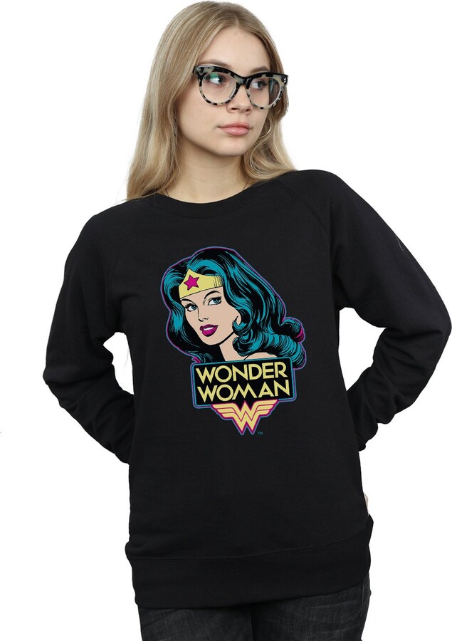 DC Comics Official Superman Bling Logo Womens Hooded Sweatshirt Sudadera para Mujer 