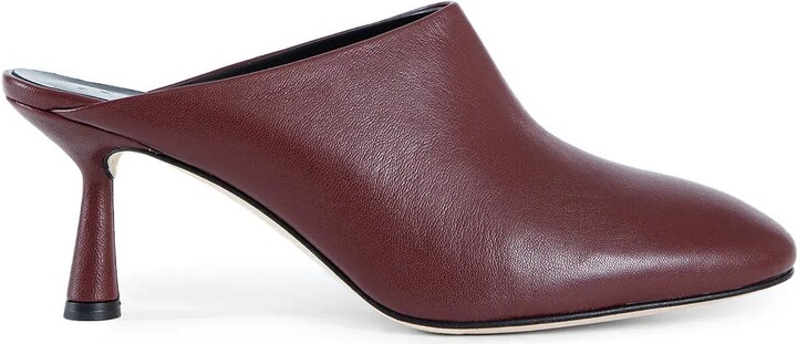 Mila Leather Mule Pumps