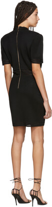Balmain Black Knit Short Dress