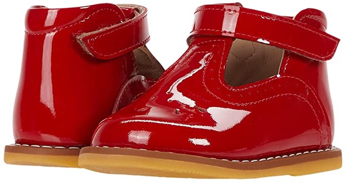little girl red patent leather shoes