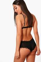 Thumbnail for your product : boohoo Mesh & Lace Bralet