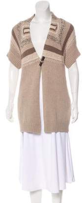 Brunello Cucinelli Wool & Cashmere-Blend Heavy Knit Cardigan wool Wool & Cashmere-Blend Heavy Knit Cardigan