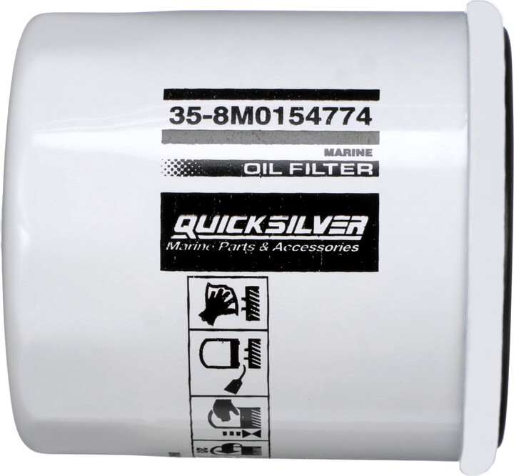 Quicksilver 8M0154774 Oil Filter for Various Marine Engines